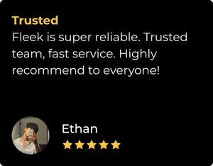 User Testimonial about fleeks trust, and quality